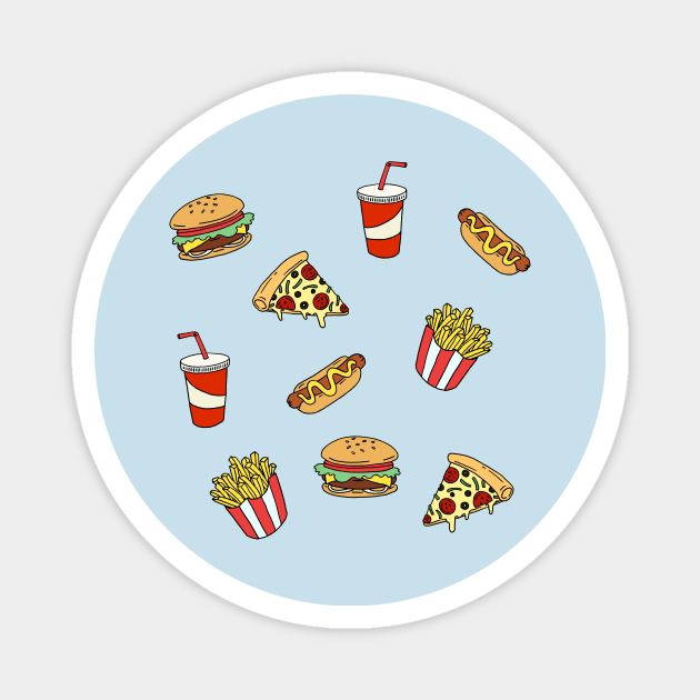 Fast food Magnet by By Leunu